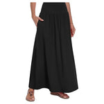 Women's Long Flowy High Waisted Casual Maxi Skirts W/ Pockets