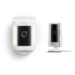 Ring Outdoor Spotlight Camera Plus & Indoor Camera Bundle
