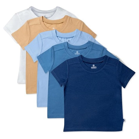 5-Pack HonestBaby Organic Cotton T-Shirts