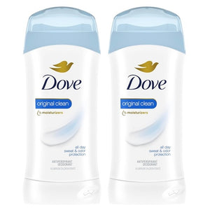 2 Dove Original Clean Antiperspirant Deodorants