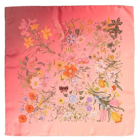 Gucci Women's Printed Flora Silk Twill Carré
