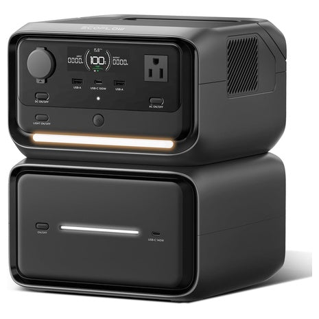 3 Plus Portable Power Station With EB600 Extra Battery
