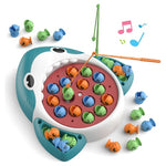 Musical Shark Fishing Game with Rotating Board & Fishing Rods