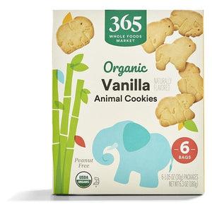 6 Bags Organic Vanilla Animal Cookie (Kof-K Dairy, 6.3 oz)
