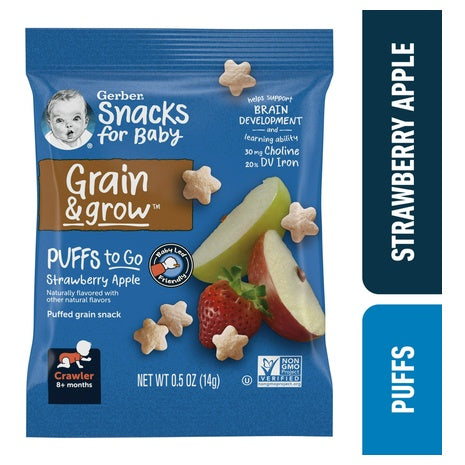3 Bags Gerber Strawberry Apple Puff Baby Snack + Get $3 Walmart Cash!