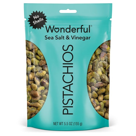 5.5oz Wonderful Pistachios No Shells Sea Salt & Vinegar Nuts