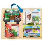 Melissa & Doug Locks and Latches Board Wooden Educational Toy