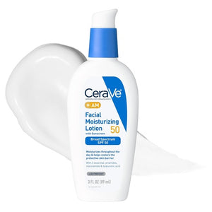 CeraVe AM SPF 50 Facial Moisturizing Lotion (3oz)