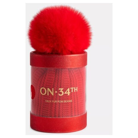 On 34th Boxed Rib-Knit Beanie