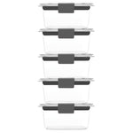 5-Pack 1.3 Cup Brilliance BPA-Free Food Storage Containers With Lids