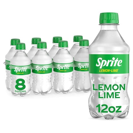 8 Bottles Sprite Lemon Lime Soda (12oz)