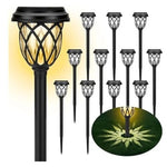 12-Pack Waterproof Solar LED Outdoor Pathway Lights