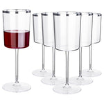 12 Plastic Wine Glasses