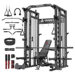 Unive Fitness All-in-One Smith Machine With 18-Pulley Cable System