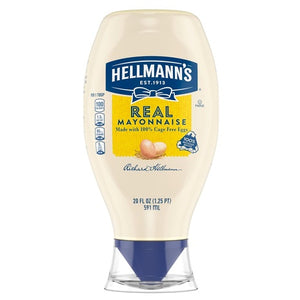 20oz Hellmann's Real Mayonnaise Real Mayo Squeeze Bottle
