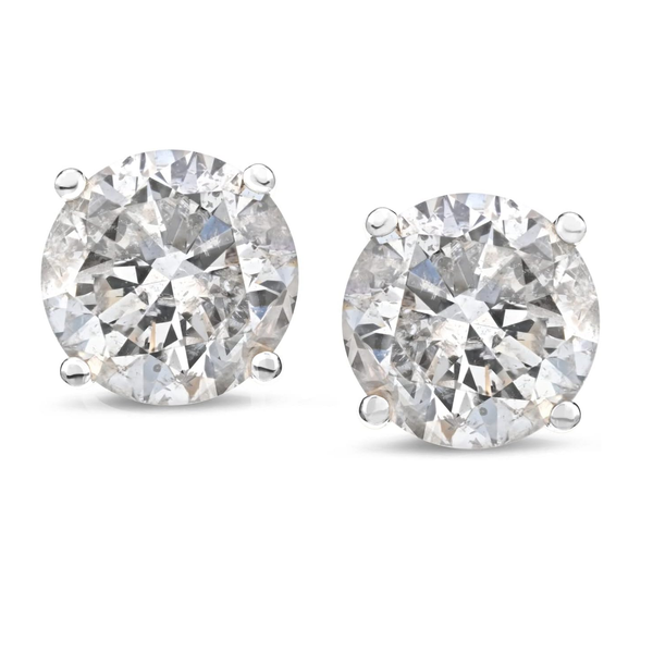 14k Gold Diamond Stud Earrings