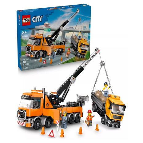 LEGO City Heavy Duty Recovery Tow Truck Crane Toy Building Set