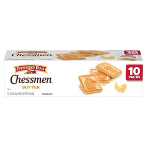 10 Chessmen Butter Cookies Snack Packs (0.9oz - OU-D)