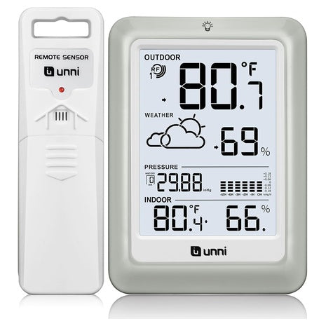 330ft Wireless Weather Station with Indoor Outdoor Sensor