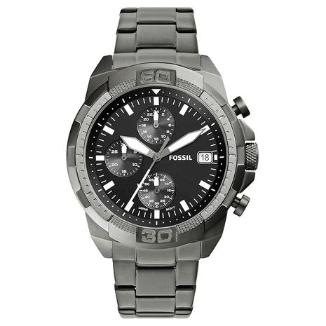 Fossil Bronson Men's Chronograph Watch w/ Stainless Steel Bracelet