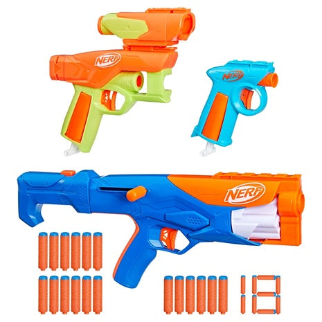 Nerf N Series 3X Blasters Gear Up Pack with 18 Darts