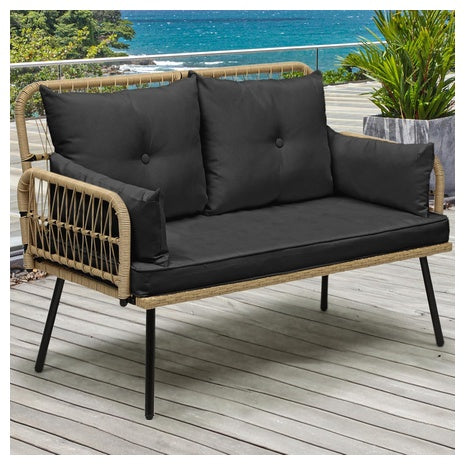Patio Furniture Wicker Outdoor Loveseat
