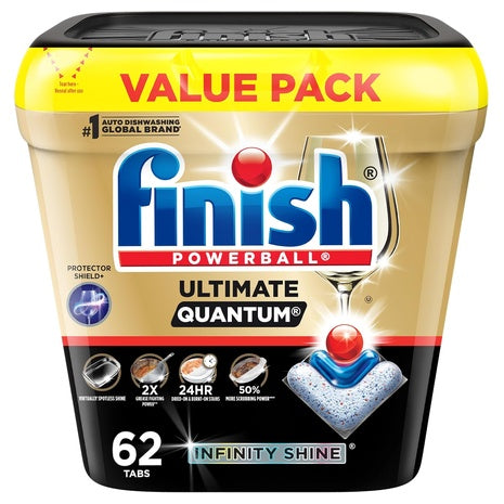 186-Count Finish Ultimate Quantum Infinity Shine Dishwasher Pods