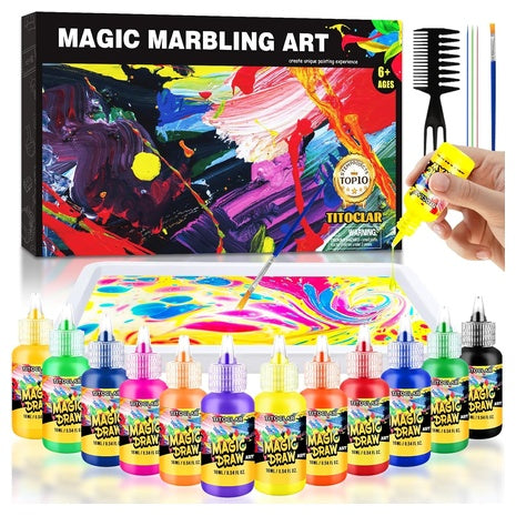 Water Marbling Paint Kit DIY Art Set