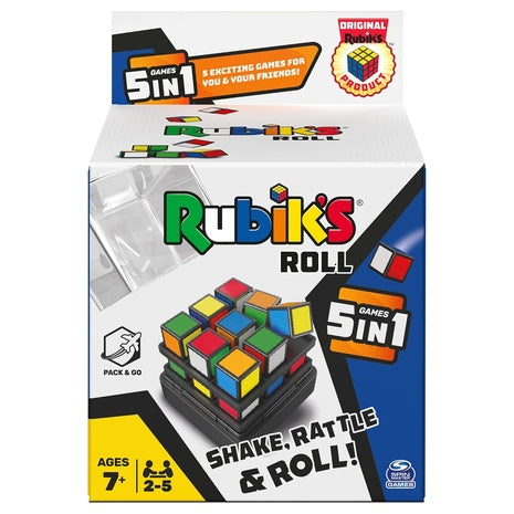 Rubik’s Roll 5-in-1 Travel Dice Game