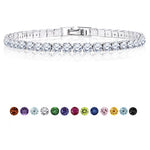 11 TCW Round Cubic Zirconia Tennis Bracelet