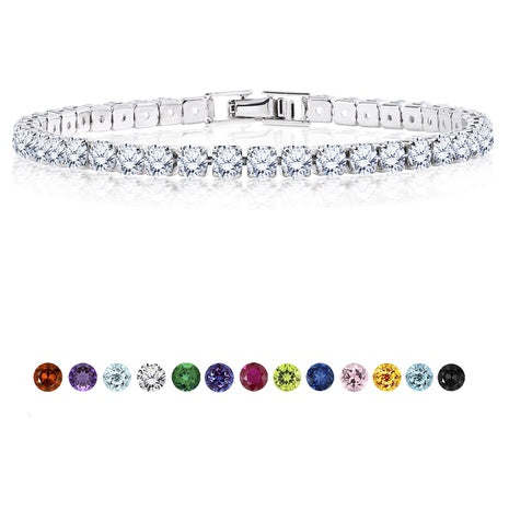 11 TCW Round Cubic Zirconia Tennis Bracelet
