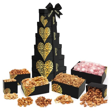 6 Tier Nuts Gift Basket Tower