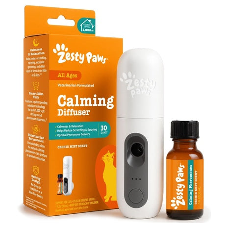 1-Oz Zesty Paws 30 Day Starter Kit Calming Diffuser For Cats