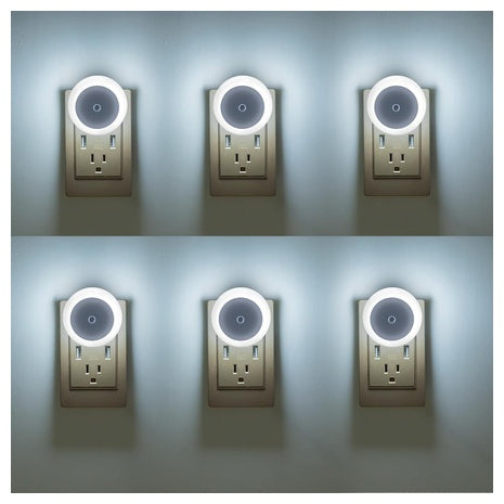 6-Pack Plug-In LED Night Lights (5 Colors)