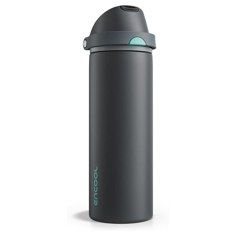 24-Oz Insulated Stainless Steel Water Bottle With Straw