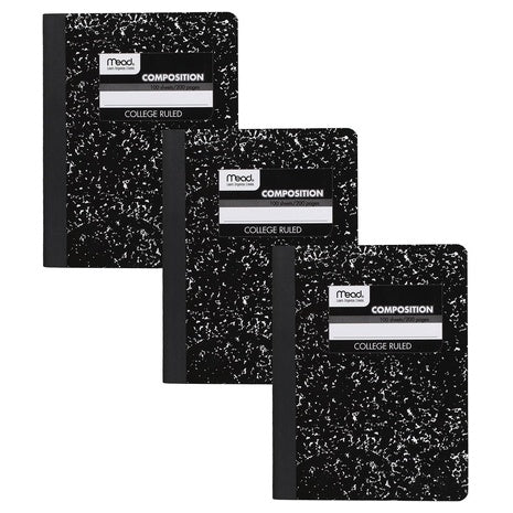 3-Pack Mead College Ruled Composition Notebooks