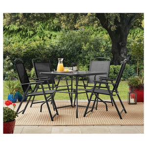 5 Piece Steel Patio Dining Set