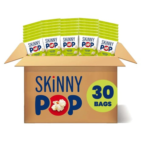 30 Bags of SkinnyPop Original Popcorn (0.65 oz)