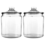 2-Pack Anchor Hocking 1/2 Gallon Glass Jars with Lids