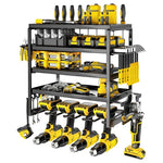 5-Tier Heavy Duty Wall Mount Power Tool Storage Rack