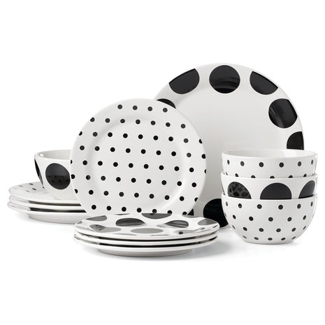 12-Piece Kate Spade New York Dot Dinnerware Set