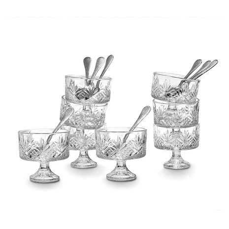 16-Piece Set Godinger Dublin Crystal Tasters Trifle