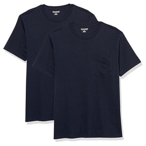 Men's Slim Fit Short Sleeve Crewneck Pocket T-Shirt