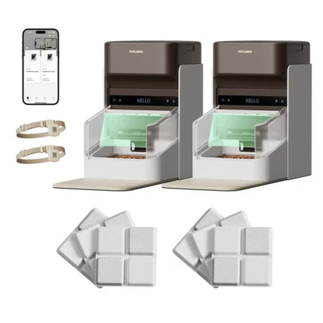 2-Pack PETLIBRO Upgraded RFID 5G Wi-Fi Automatic Pet Feeder