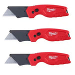 3 Milwaukee Fastback Folding Utility Knives