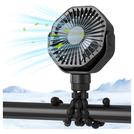 Portable Stroller Fan with Flexible Tripod
