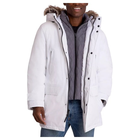 Michael Kors Men's Hooded Bib Snorkel Parka Coat