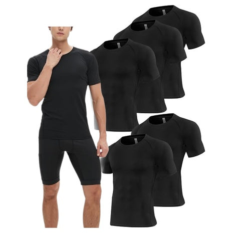 5-Pack Cool Dry Athletic Compression Shirt