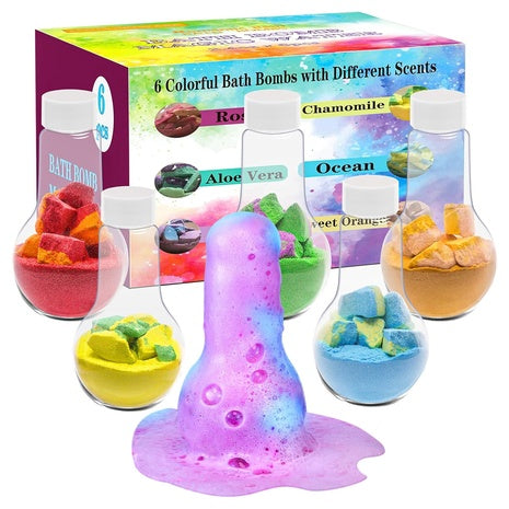 6 Kids Bath Bomb Toy Gifts