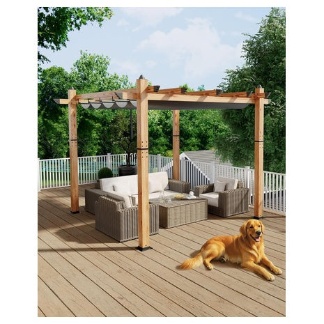 10ft X10ft Outdoor Pergola Aluminum Pergola